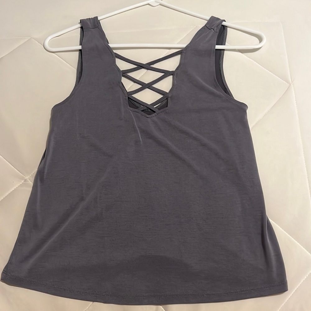 SUPER soft and silky flowy cut out tank